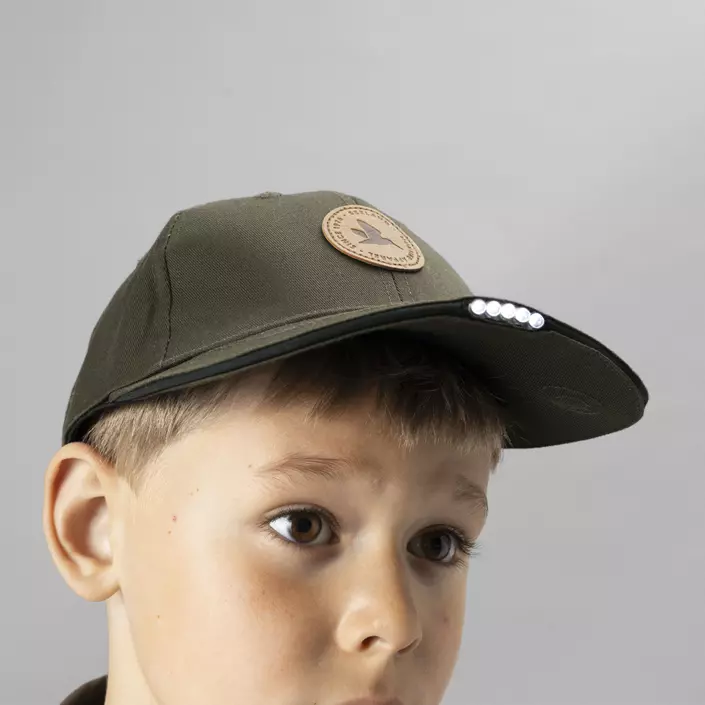 Seeland Skarn LED cap for kids, Pine green, Pine green, large image number 2