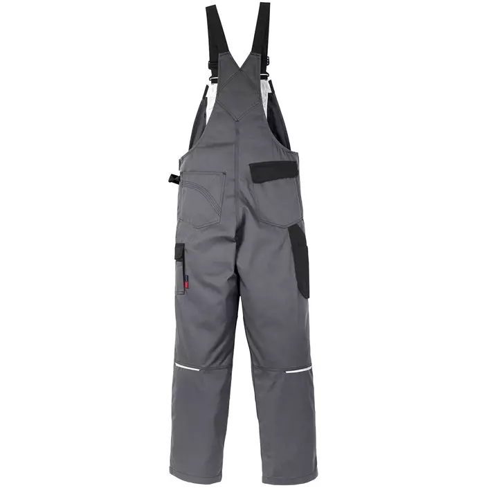 Kansas Icon work bib and brace, Grey/Black, large image number 1