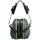 Portwest PW75 HV Extreme clip-on hørselvern, Grå/Grøn, Grå/Grøn, swatch