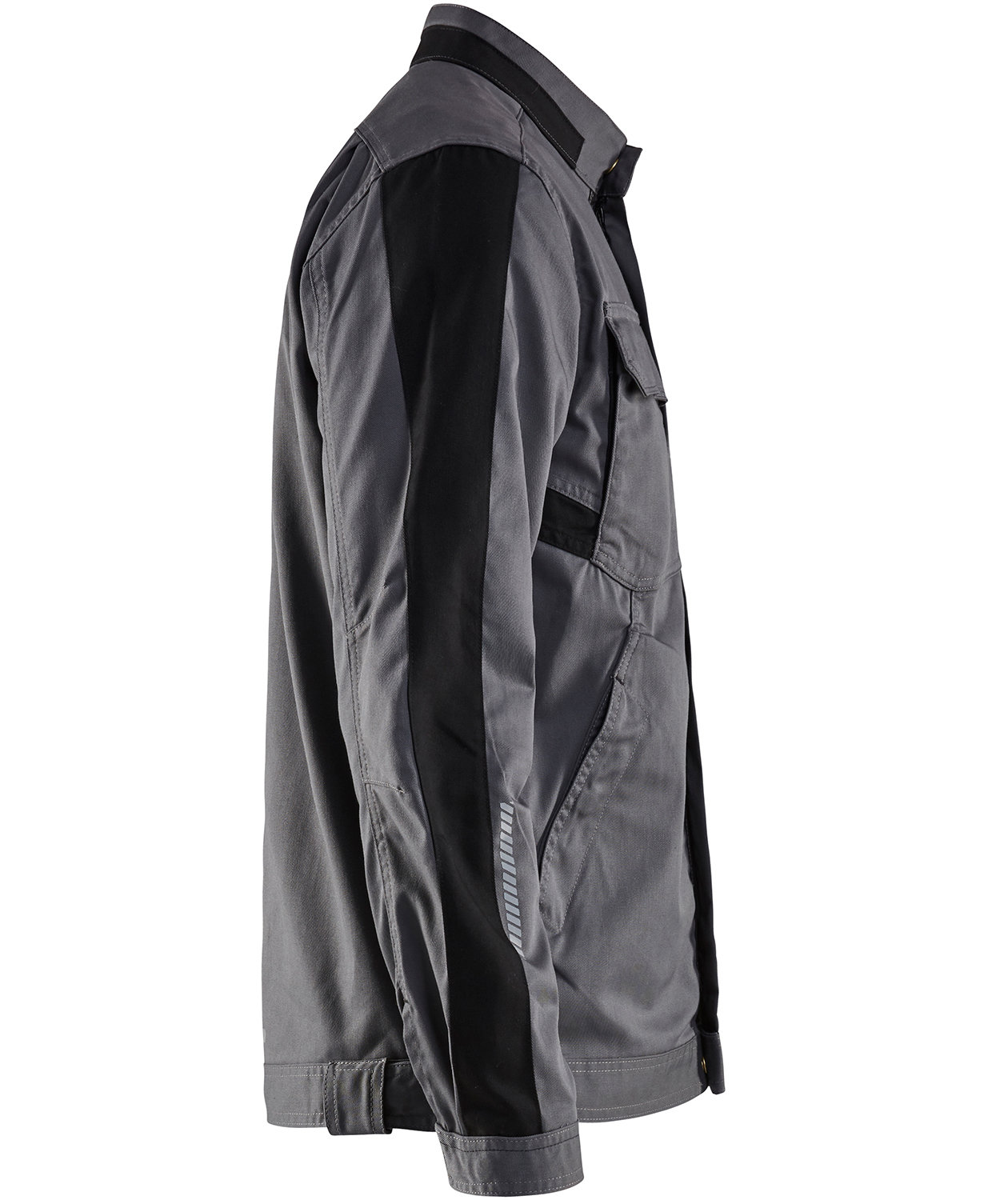 Bl&aring;kl&auml;der Arbeitsjacke, Mittelgrau/schwarz, Mittelgrau/schwarz, large image number 3