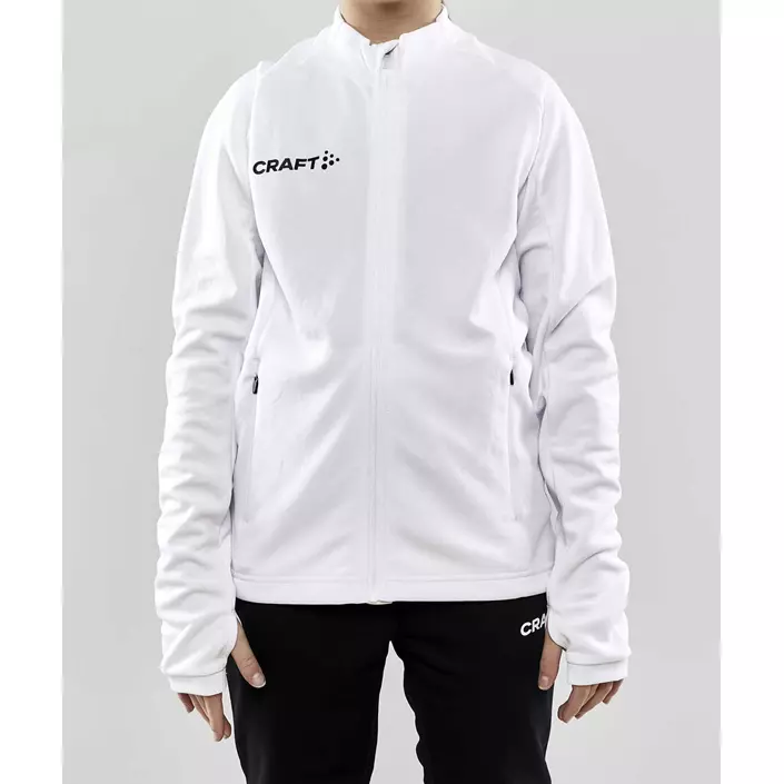 Craft Evolve Full Zip Sweatshirt für Kinder, Weiß, large image number 1