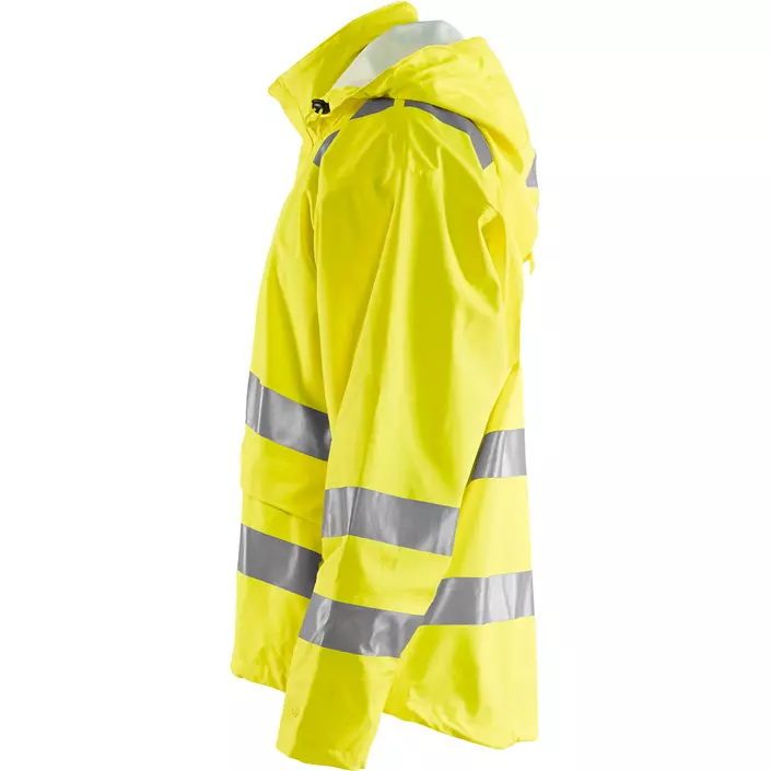 Blåkläder Anti-Flame rain jacket, Hi-Vis Yellow, large image number 3
