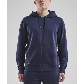 Craft Community FZ hoodie med blixtlås, Navy