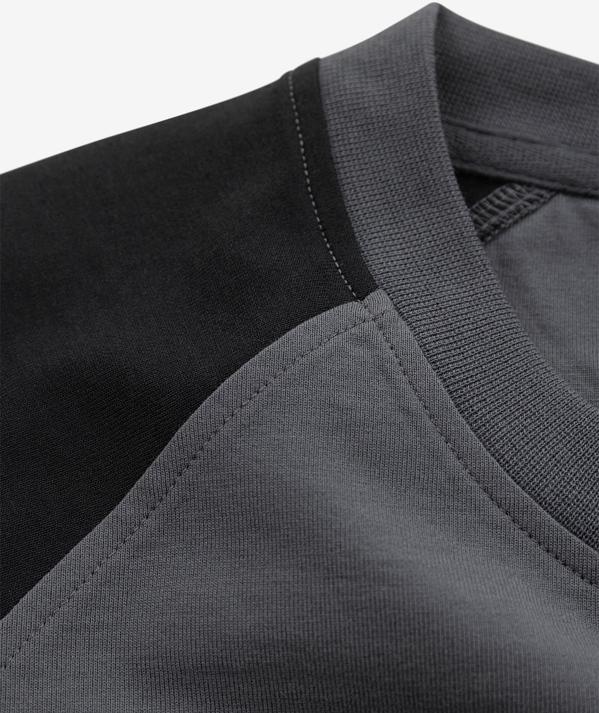 Fristads Heavy l&aring;ng&auml;rmad T-shirt 7071 GTM, Gr&aring;/Svart, large image number 4