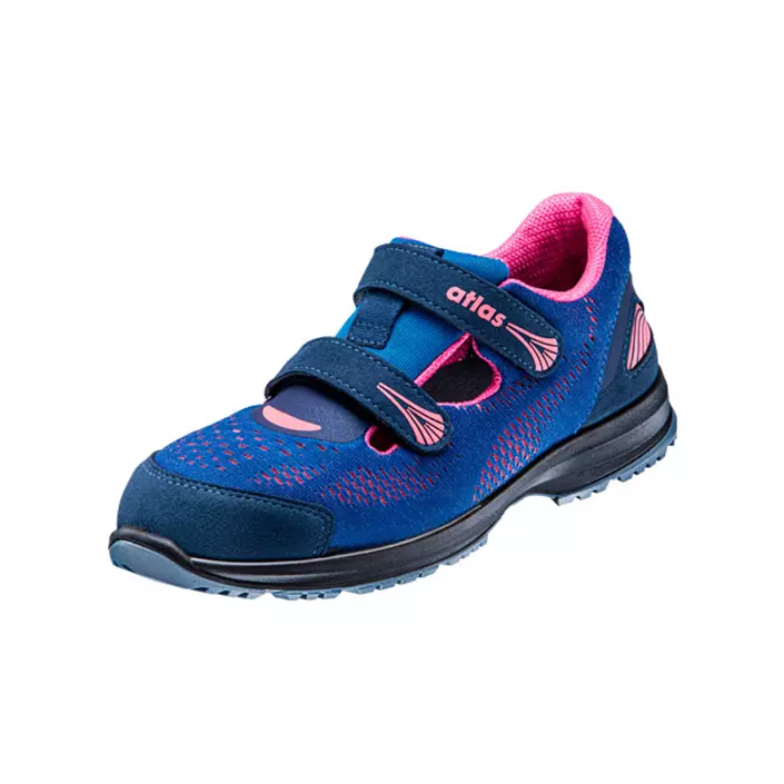 Atlas GX 165 dame vernesandaler S1P, Navy/Pink, large image number 0