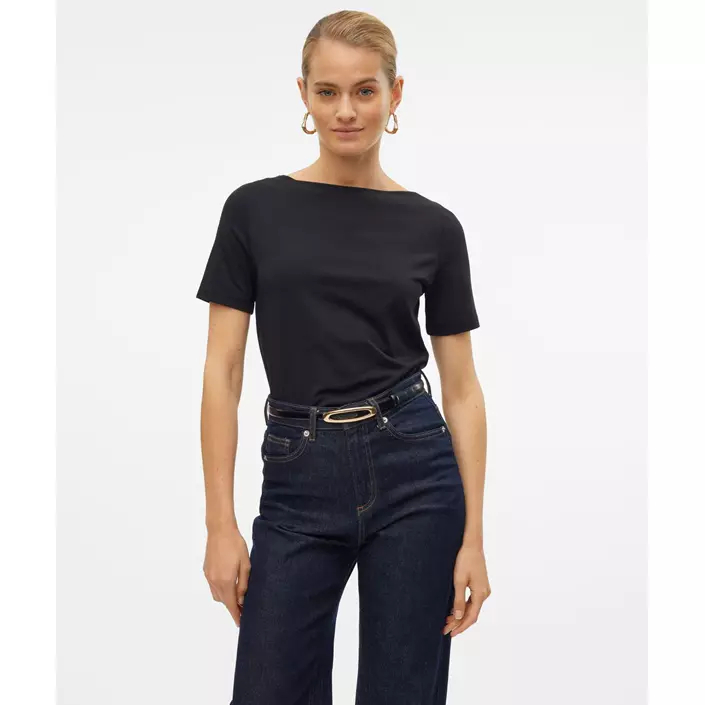 Vero Moda VMPANDA MODAL T-shirt dam, Black, large image number 1