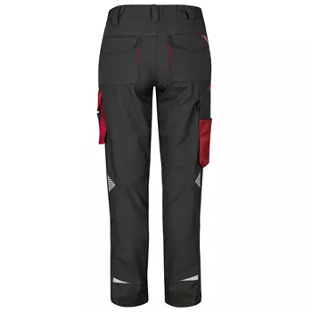 Engel Galaxy women's work trousers, Antracit Grey/Tomato Red