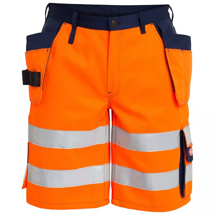 Engel hantverksshorts, Varsel Orange/Marinblå, large image number 0
