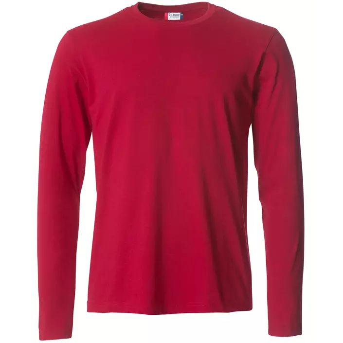 Clique Basic-T langærmet T-shirt, Red, large image number 0