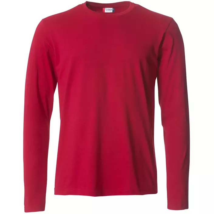 Clique Basic-T langermet T-skjorte, Red, large image number 0