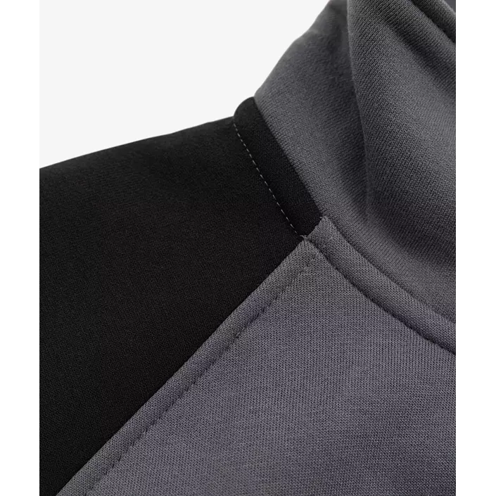 Fristads half zip sweatshirt 7048 GSM, Grå/Svart, large image number 4