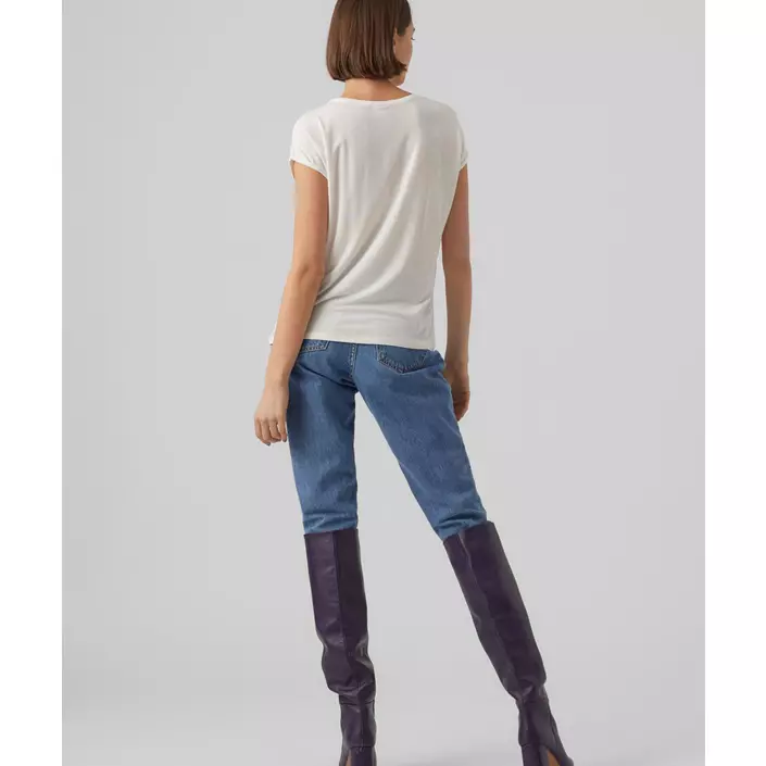 Vero Moda VMAVA PLAIN dame T-shirt, Snow White, large image number 2
