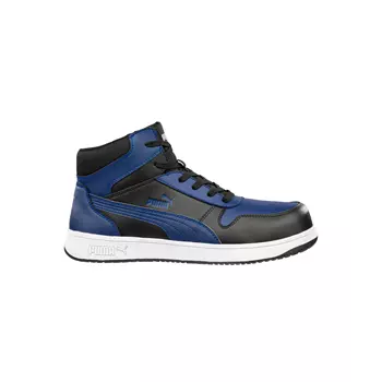 Puma Frontcourt Mid safety boots S3L, Black/Navy Blue