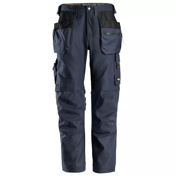 Snickers AllroundWork Canvas+ craftsman trousers 6224, Navy, large image number 0