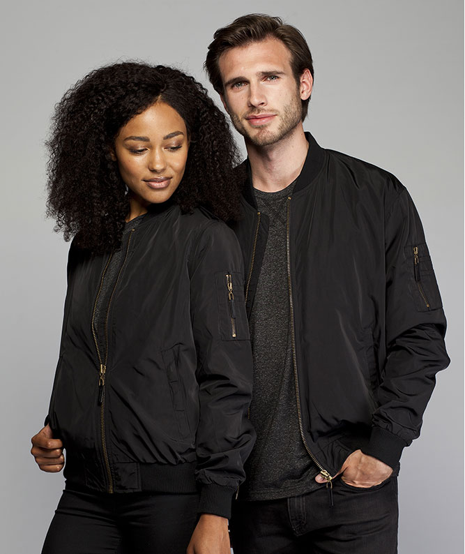 IK women's bomber jacket, Black