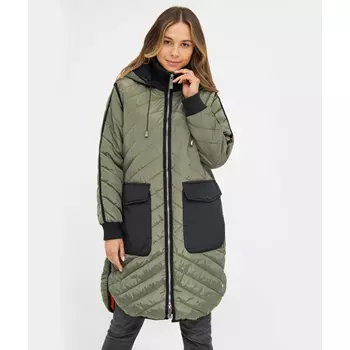Ticket Woman Emilie women's quilted jacket, Dusty Olive