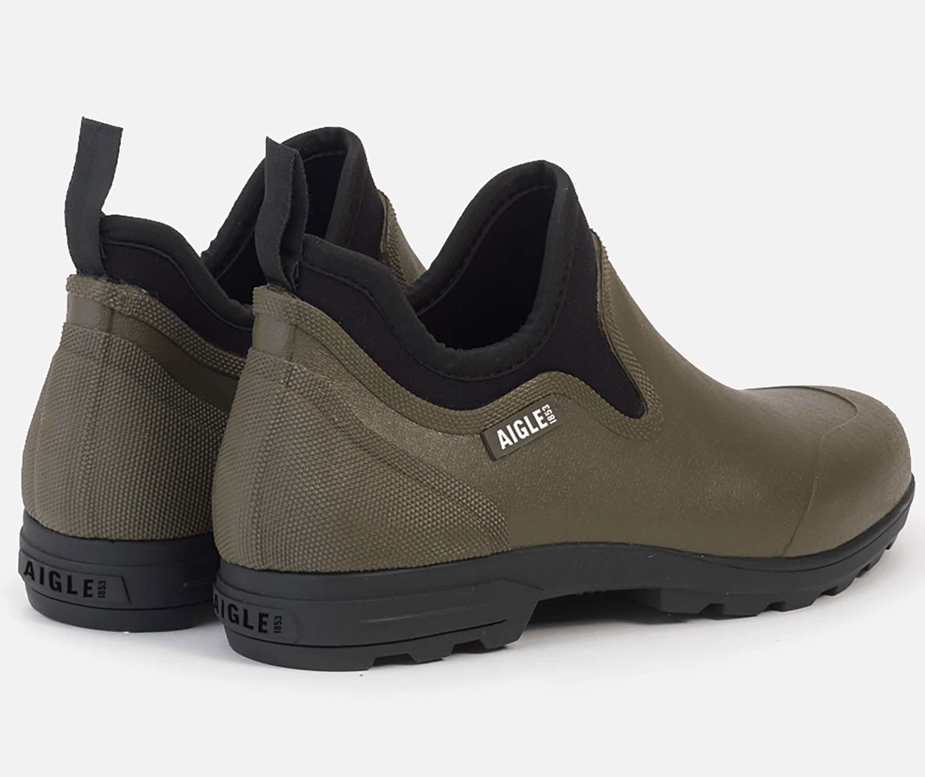 Aigle Lessfor Plus M2 gummist&oslash;vler, Khaki, large image number 2