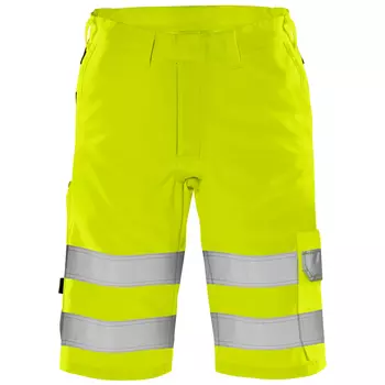 Fristads green work shorts 2650 GPLU, Hi-Vis Yellow