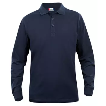 Clique Classic Lincoln Polo-Langarmshirt, Dunkle Marine
