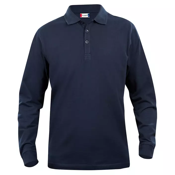 Clique Classic Lincoln long-sleeved polo, Dark navy, large image number 0