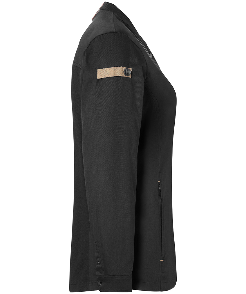 Karlowsky Green-Generation women's chefs jacket, Black, large image number 4