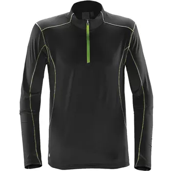Stormtech Pulse baselayer sweater, Black/Lime