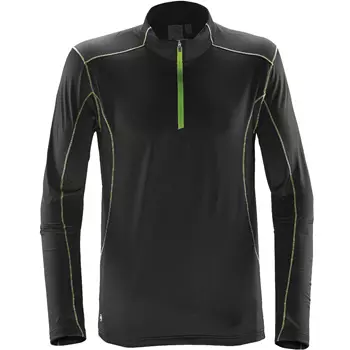 Stormtech Pulse Baselayer Sweater, Schwarz/Lime