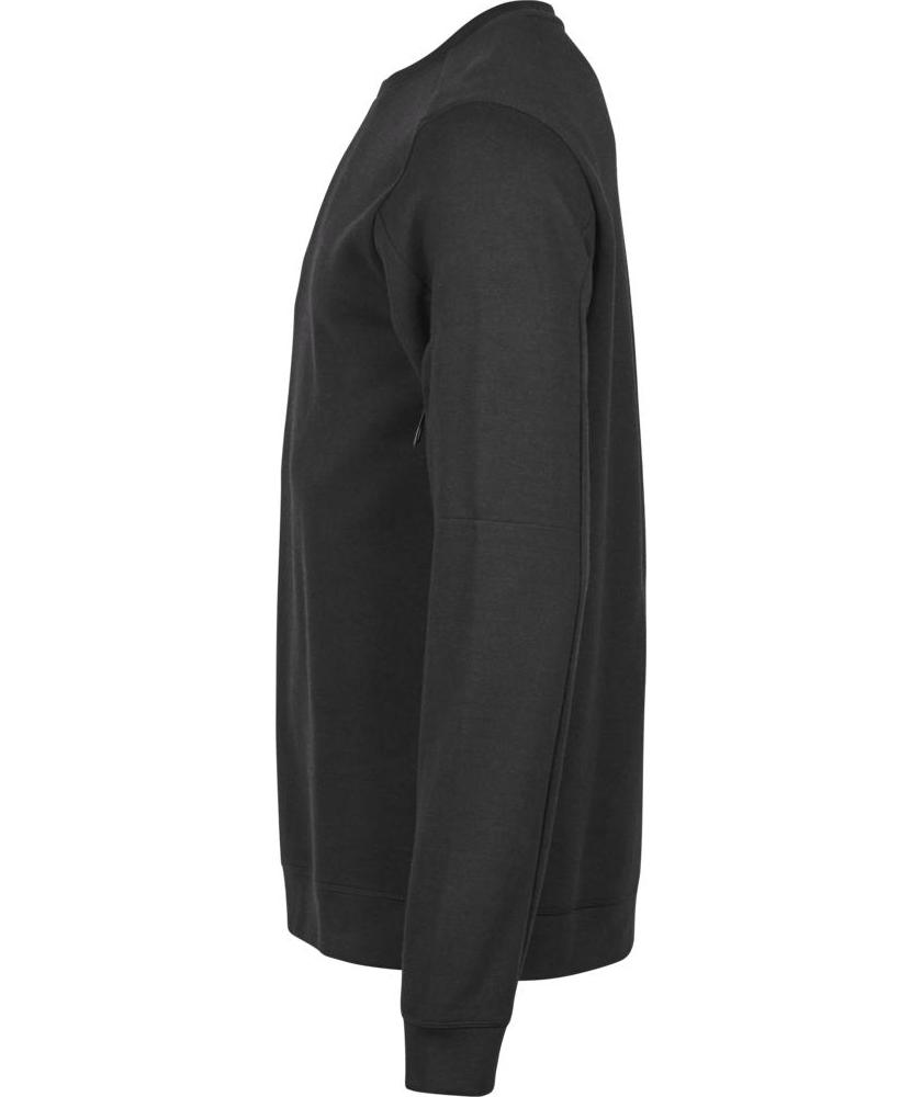 Tee Jays Athletic Crew Neck Sweatshirt, Black, large image number 3