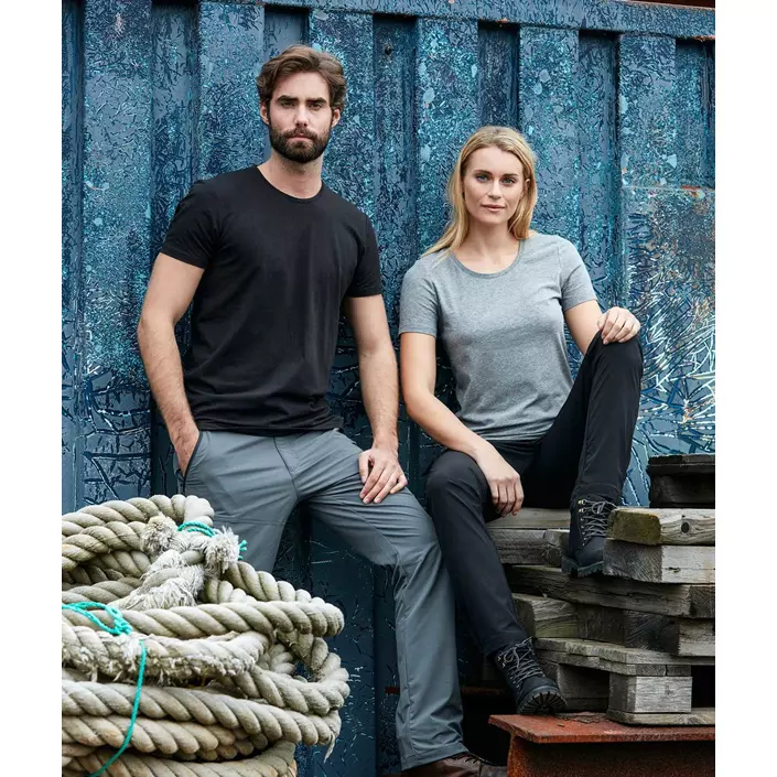 South West Nora økologisk dame T-shirt, Mørk Gråmeleret, large image number 1