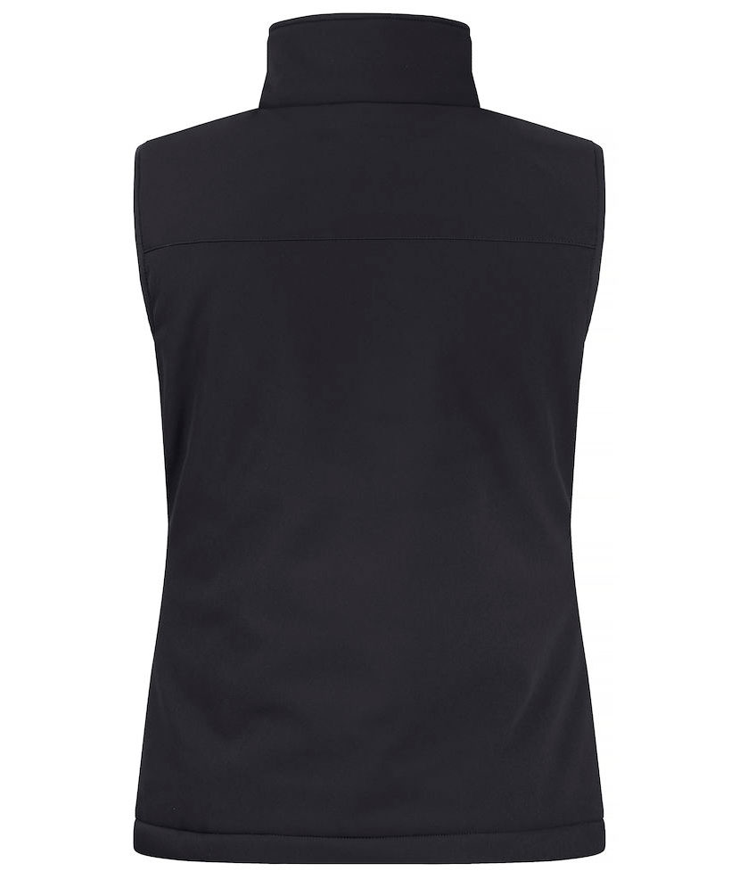 Clique lined women's softshell vest, Black