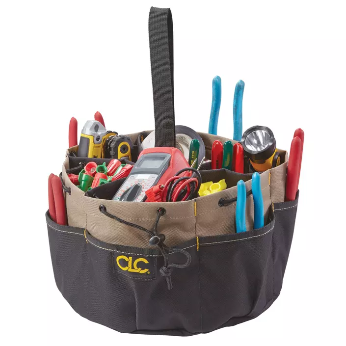 CLC Work Gear 1148 Bucketbag™ med ledningslukking, Svart/Brun, Svart/Brun, large image number 1