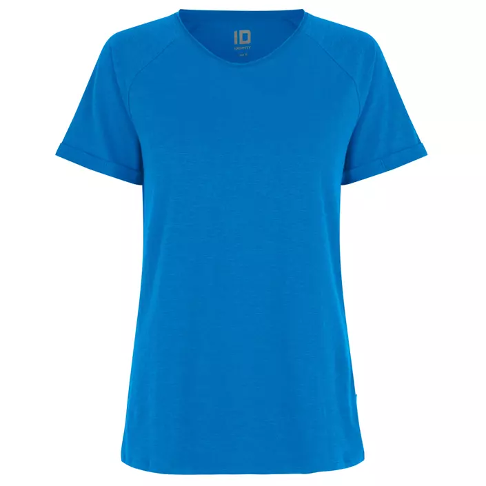 ID Core Slub dame T-shirt, Blå, large image number 0