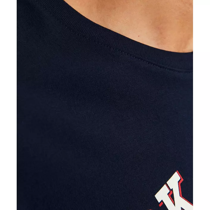 Jack & Jones JJELOGO T-shirt, Navy Blazer, large image number 4