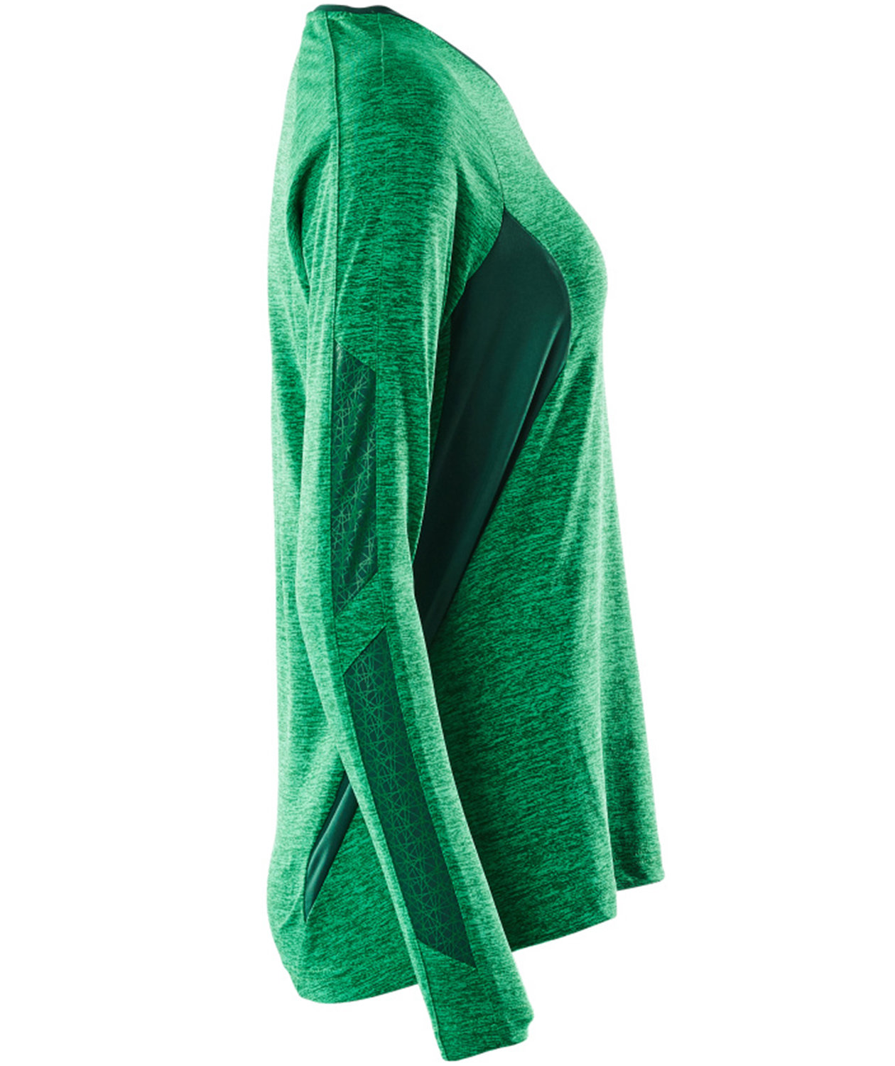 Mascot Accelerate Coolmax l&aring;ng&auml;rmad T-shirt dam, Gr&auml;sgr&ouml;n/gr&ouml;n, large image number 2