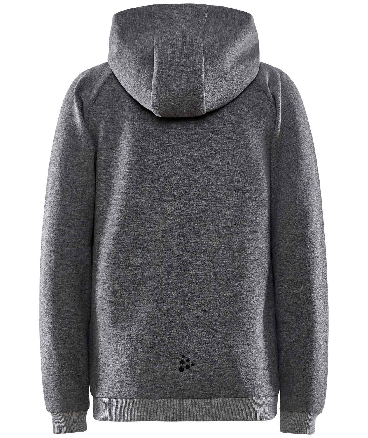 Craft Core Soul Full Zip h&aelig;ttetr&oslash;je til b&oslash;rn, M&oslash;rkegr&aring; Melange, large image number 2