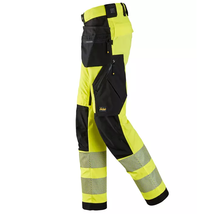 Snickers craftsman trousers 6943, Hi-vis Yellow/Black, large image number 3