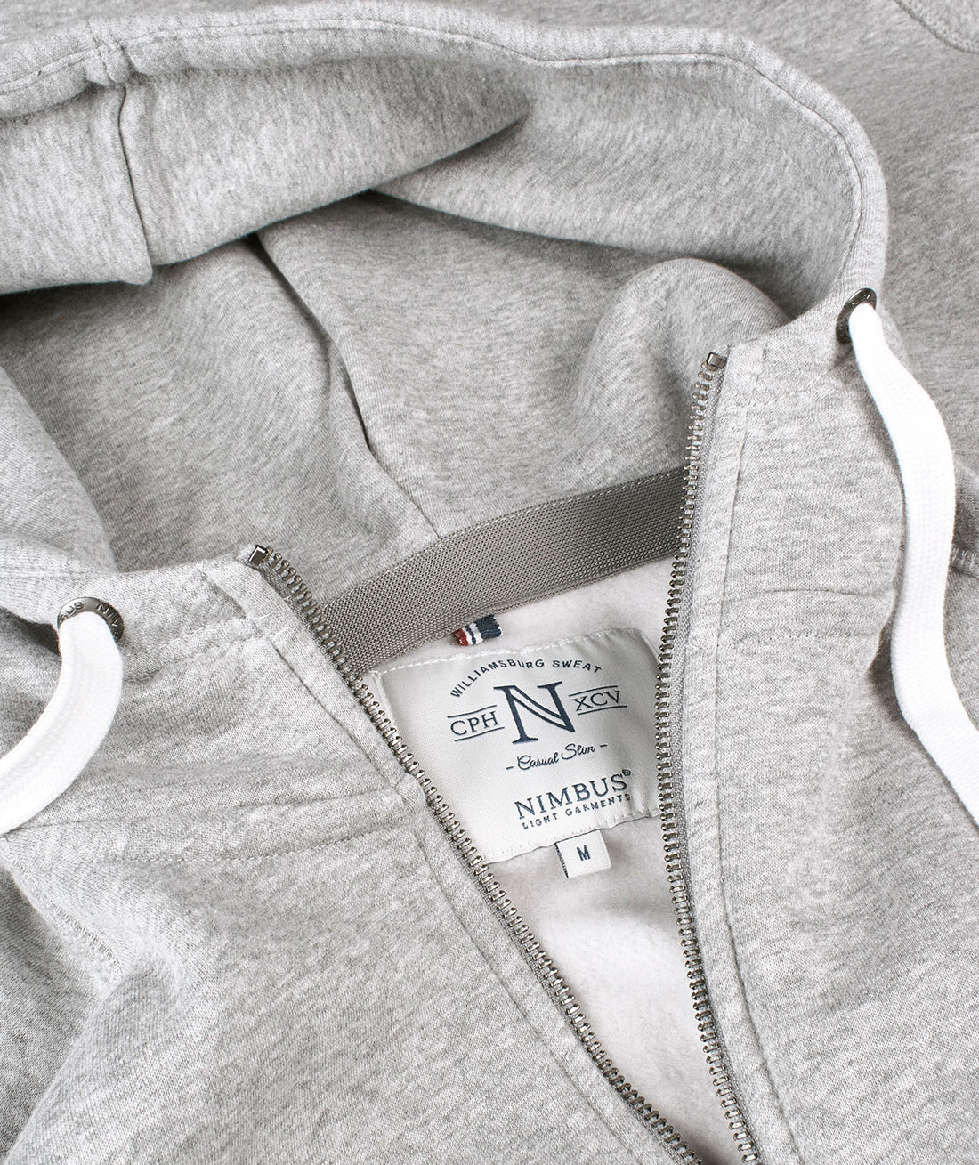 Nimbus Williamsburg women's hoodie with full zipper, Grey melange, large image number 3