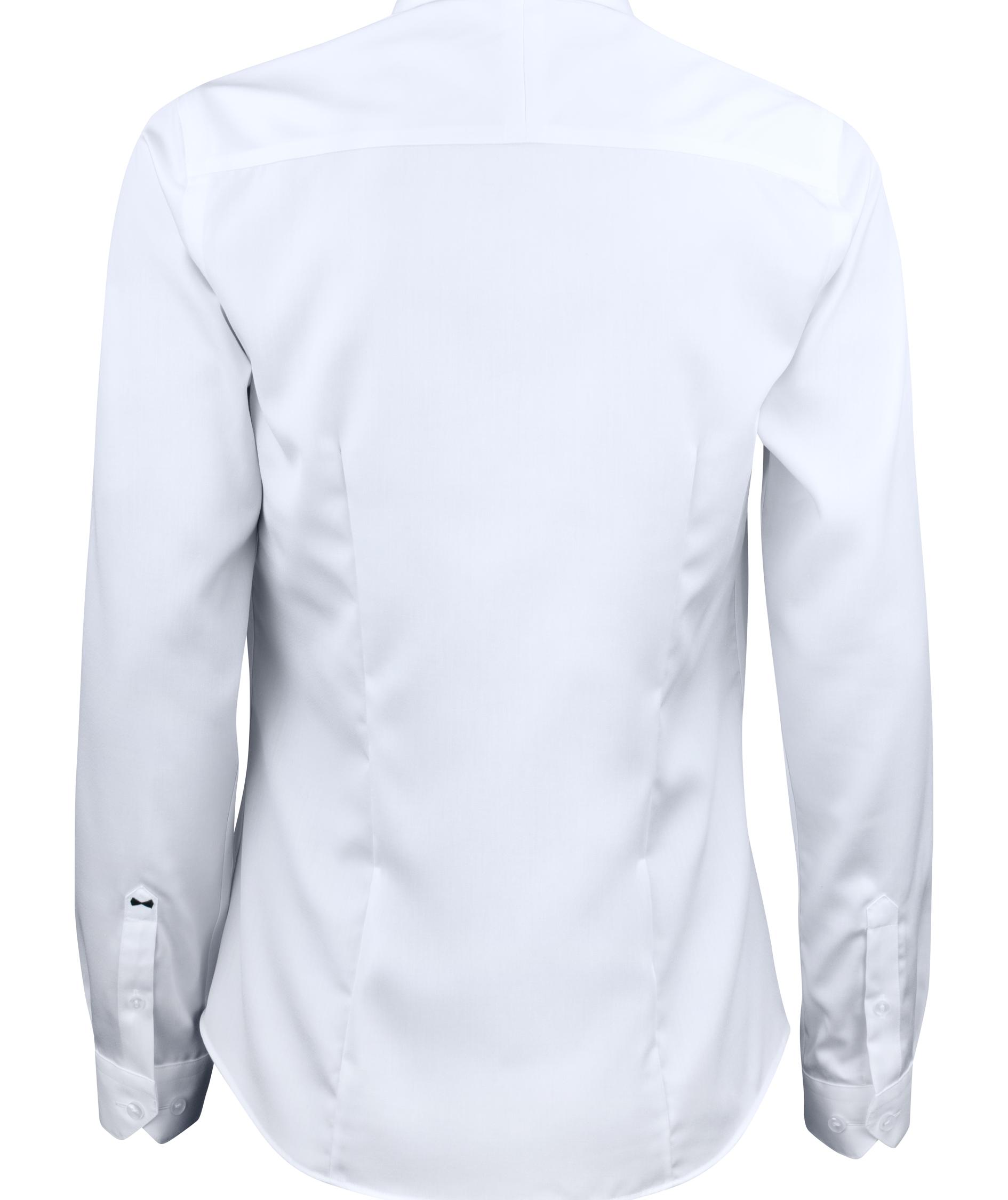 J. Harvest & Frost Twill Green Bow O1 lady fit skjorte, Hvid, large image number 2