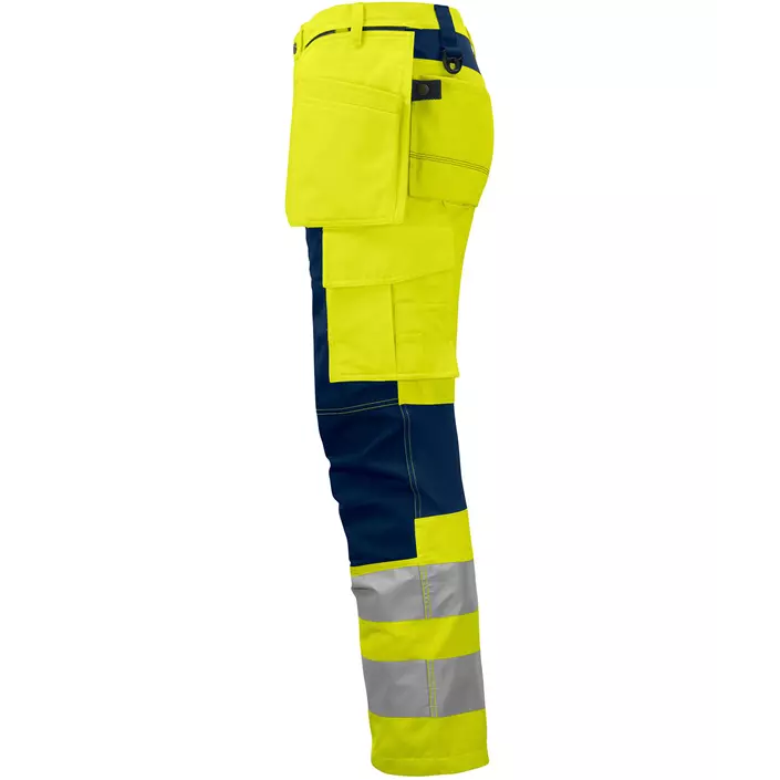 ProJob craftsman trousers 6513, Hi-Vis Yellow/Navy, large image number 3