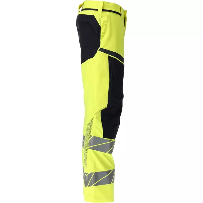 Mascot Accelerate Multisafe arbejdsbukser full stretch, Hi-Vis Gul/Mørk Marine, large image number 2