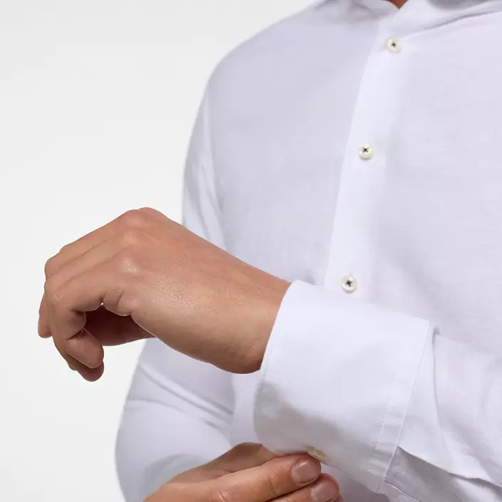 Eterna Soft Tailoring Twill Slim fit skjorte, White , large image number 3