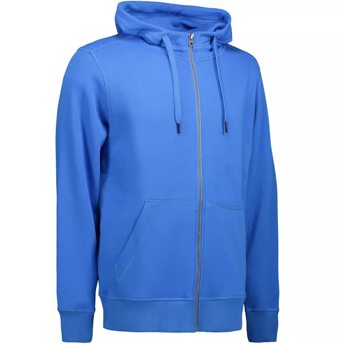 ID Core hoodie med dragkedja, Azure, large image number 3