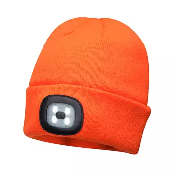 Portwest stickad mössa med ljus