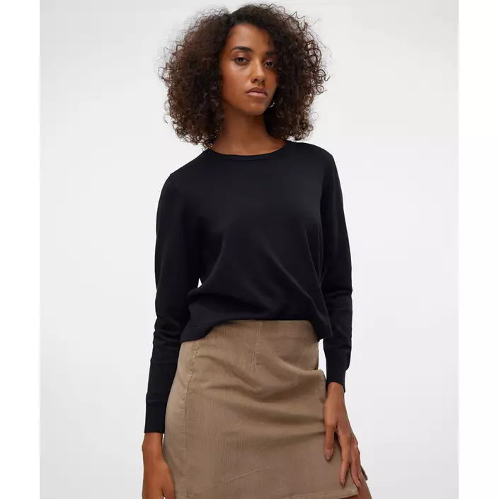 Vero Moda VMSILJE dame striktrøje, Black, large image number 1