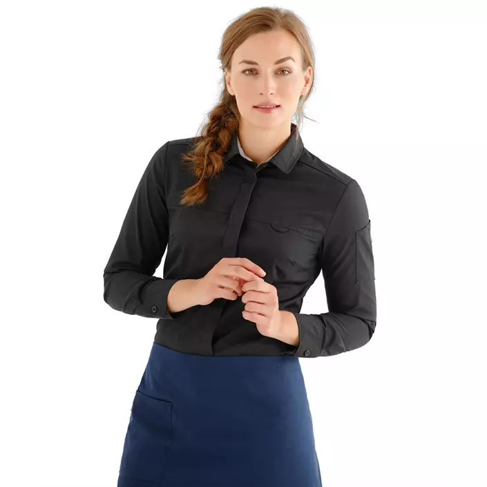 Kentaur modern fit women's server shirt, Black, large image number 1