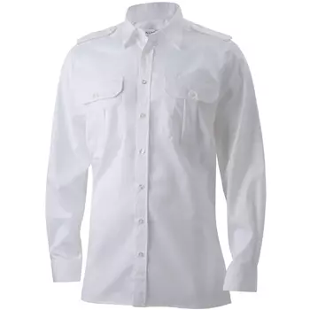 Kümmel Frank Classic fit pilot shirt with extra sleeve-length, White