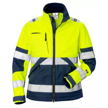 Fristads women's softshell jacket 4183, Hi-vis Yellow/Marine