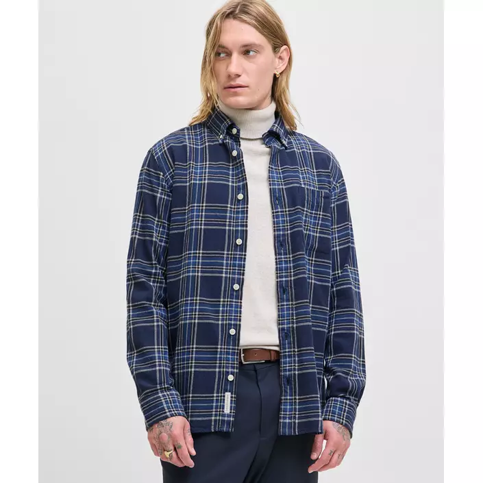 Jack & Jones Premium JPRBLUBROOK CHECK skjorta, Dark navy, large image number 1