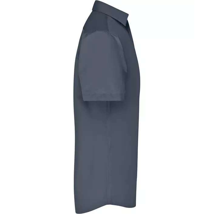 James & Nicholson modern fit kurzärmeliges Hemd, Karbon Grau, large image number 2