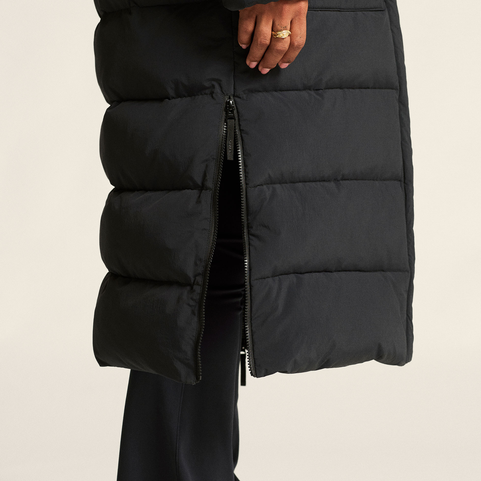 Craft Urban lang vattert dame vinterjakke, Black, large image number 11